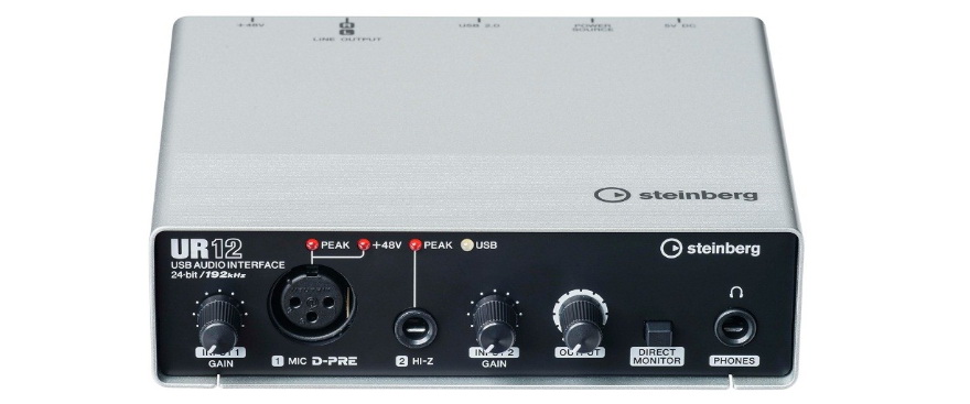 兼容iPad/Mac/PC，实现高品质录音的Steinberg USB音频接口UR12发布